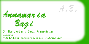 annamaria bagi business card